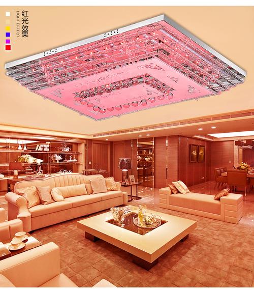 led客厅灯 无极调光调色现代水晶灯简约餐厅吸顶灯饰厂家批发l808